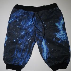 ELWOOD GALAXY PRINT SHORTS SZ L